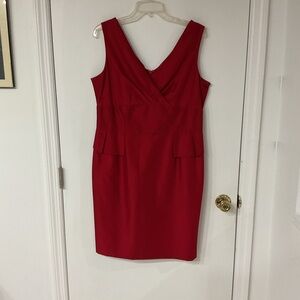 Evan Picone Vibrant Red Backless Dress
